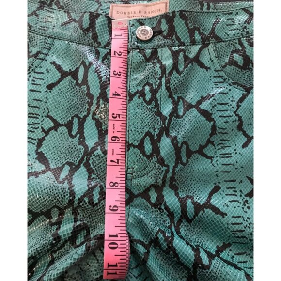 Double D Ranch Green/Black Snakeskin Pants - Size 12 - Picture 8 of 10